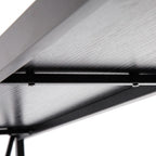 Console étroite avec cadre en croix en fer – Noir/Gris