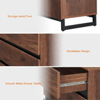 Meuble TV et armoire de rangement modernes marron avec tiroirs