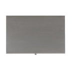 Meuble de rangement 2 tiroirs marron foncé/gris avec cadre noir