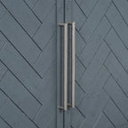 Buffet 3 portes 60 po, bleu marine/gris, placage de pin, MDF