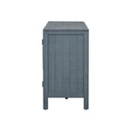 Buffet 3 portes 60 po, bleu marine/gris, placage de pin, MDF