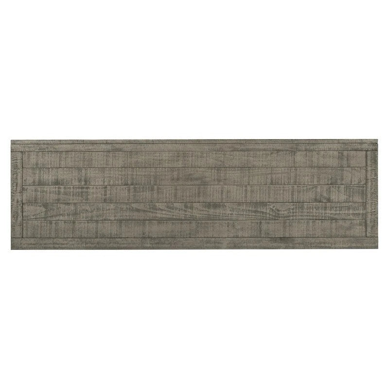 Buffet 3 portes 60 po, bleu marine/gris, placage de pin, MDF