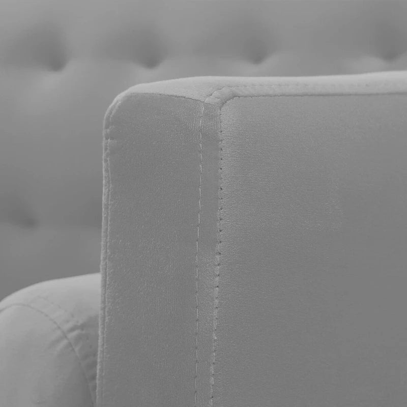Canapé futon convertible 2 places en lin gris