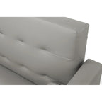 Canapé futon convertible 2 places en lin gris