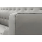 Canapé futon convertible 2 places en lin gris