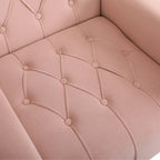 Fauteuil d'appoint rembourré avec pouf, multicolore, 1 place