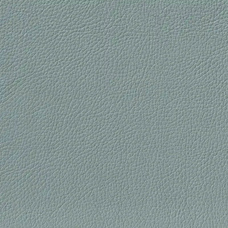 Fauteuil d'appoint en cuir pleine fleur gris argenté / blanc vanille / bleu spa, une place