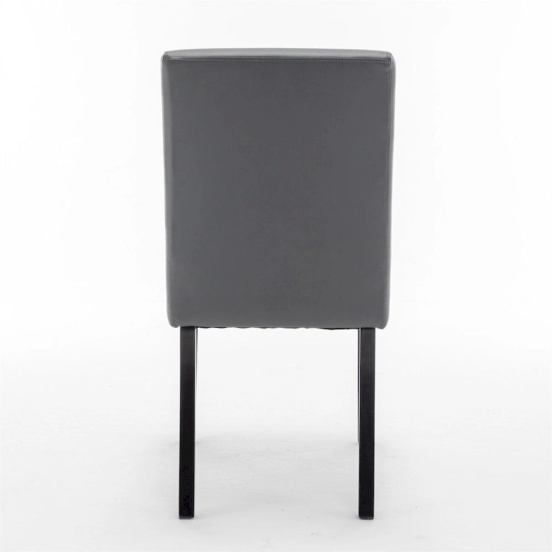 Chaises de salle à manger modernes avec pieds en bois massif (Lot de 2)