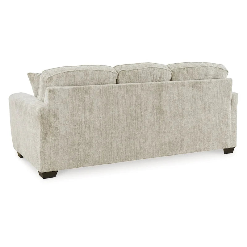 Canapé 3 places parchemin avec coussins décoratifs, 90L x 38P x 40H