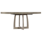 Table de salle à manger extensible ovale/ronde sablée, 4-6 places